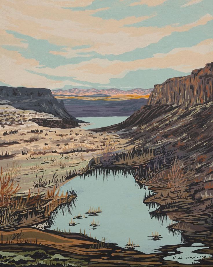 Ancient Lakes, WA- Art Print