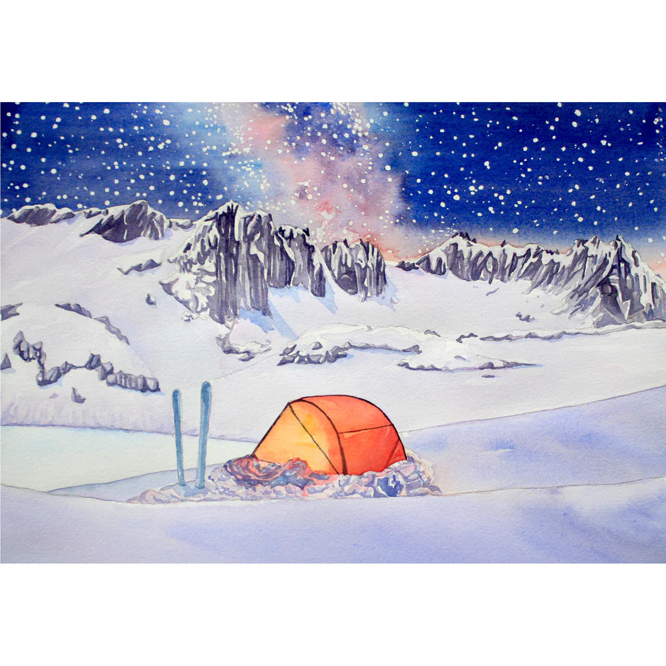 Valkyrie Lake in the Winter - Small Art Print