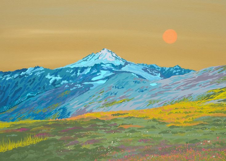 Mount Baker, WA- 12 x 16" Art Print