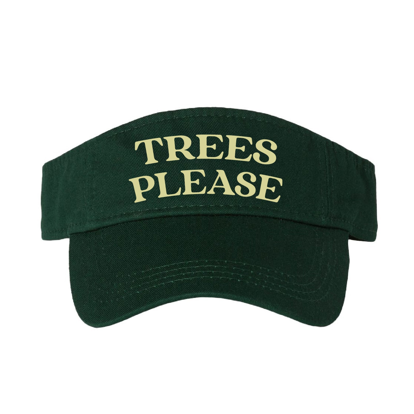 Trees Please- Embroidered performance visor