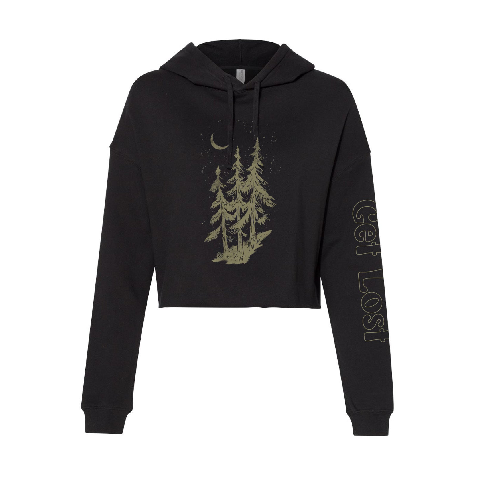 Get Lost - Women's Cropped Hoodie