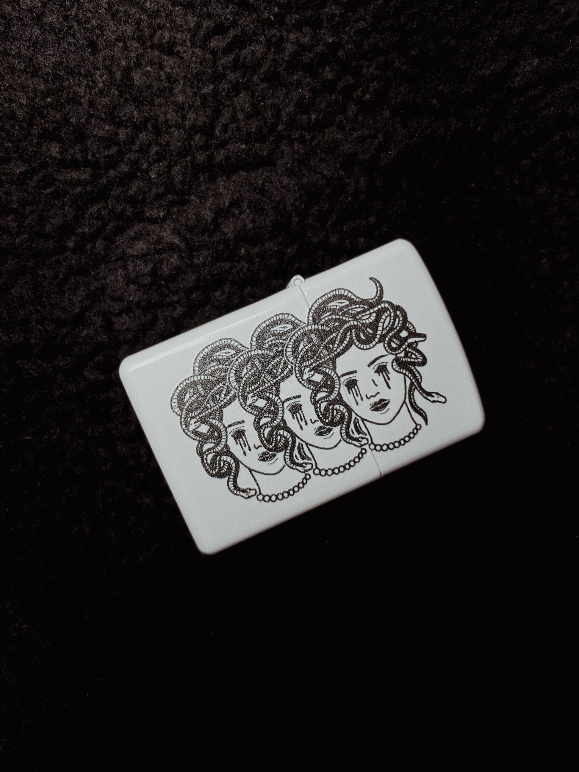 Refillable Medusa Woman Lighter Wind Proof