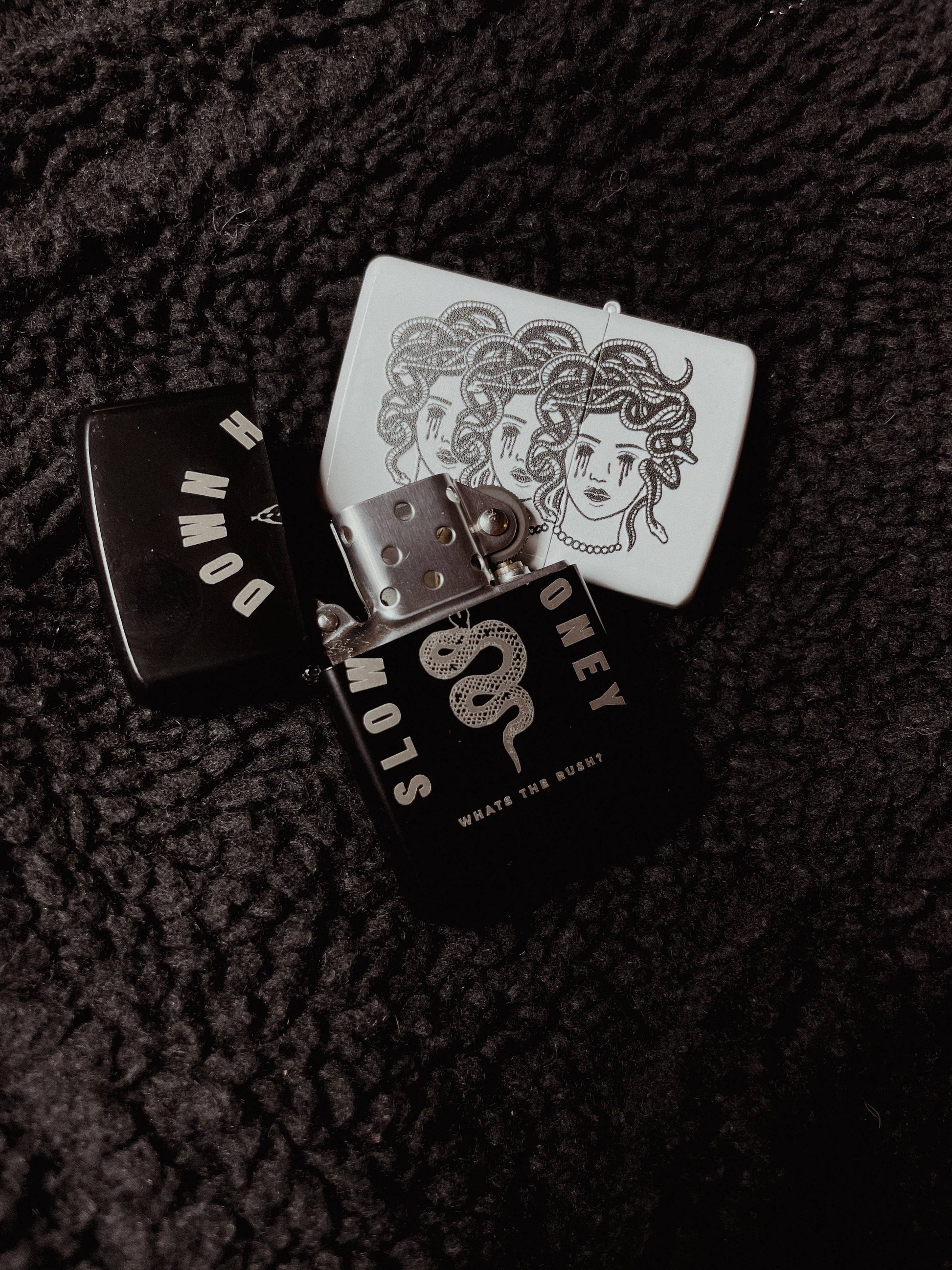 Refillable Medusa Woman Lighter Wind Proof