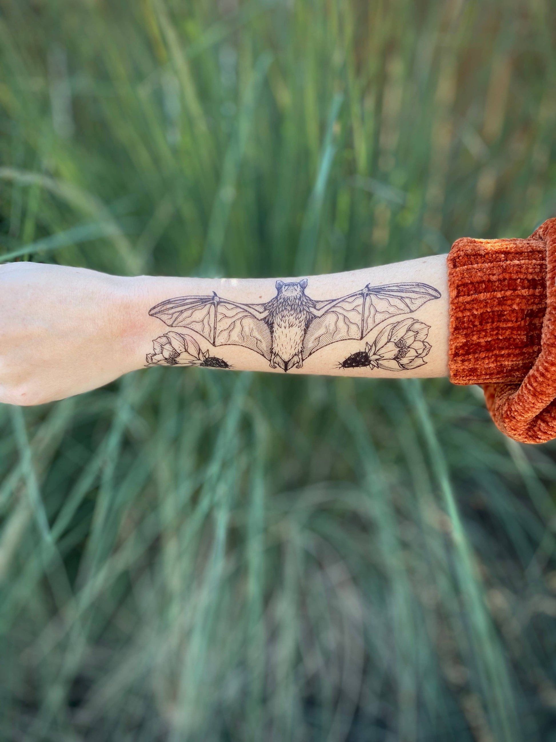 Free-tailed Bat Temporary Tattoo