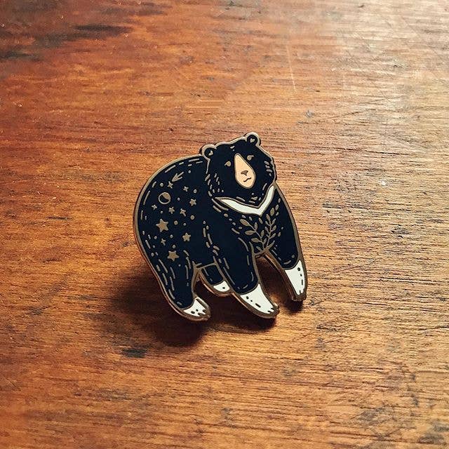 Moon Bear Enamel Pin