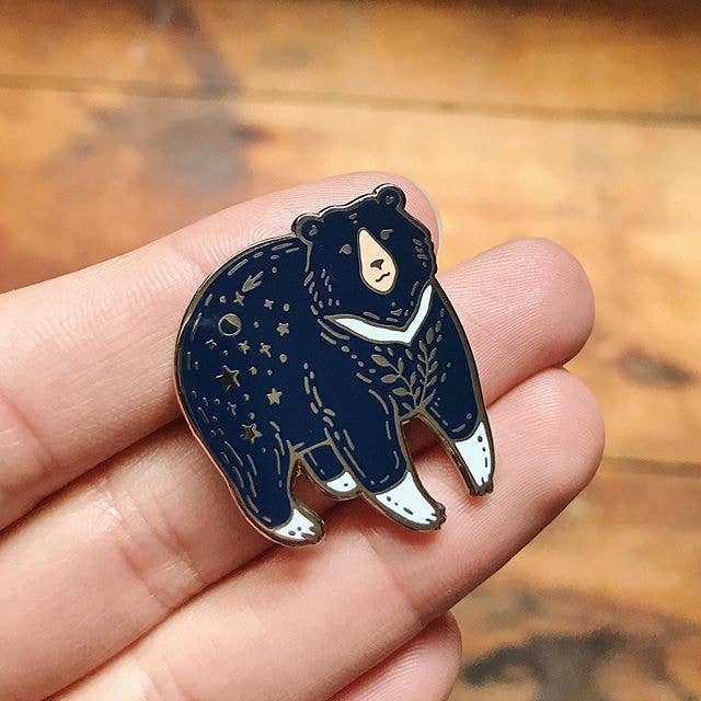 Moon Bear Enamel Pin