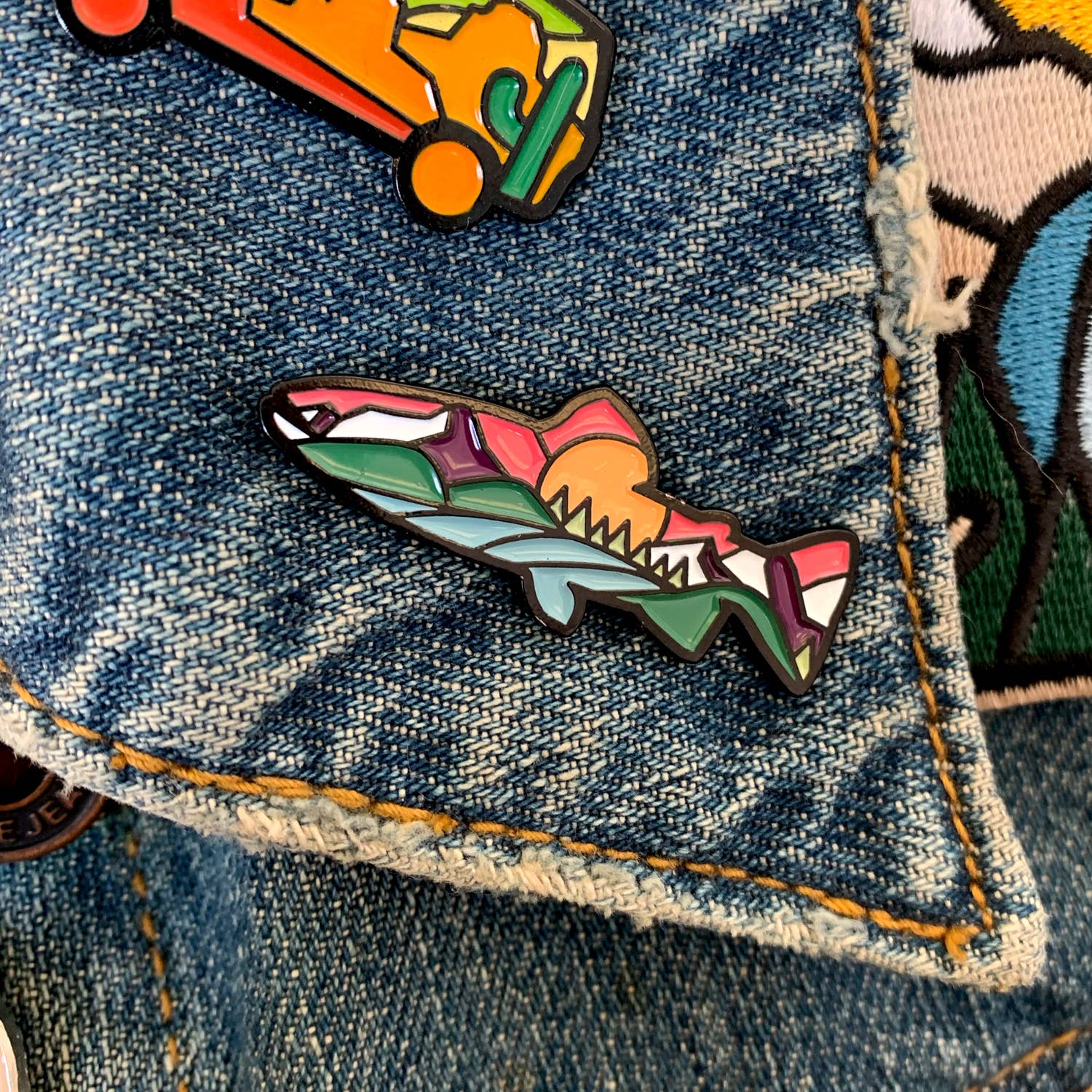 Trout Enamel Pin