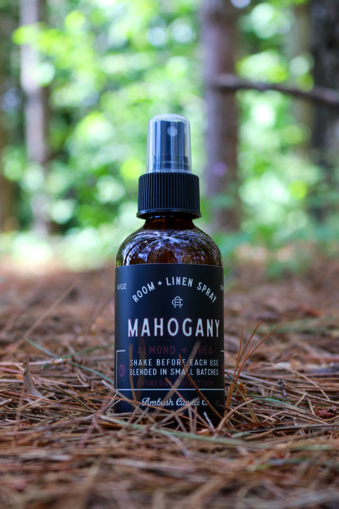Mahogany | Almond + Shea 4oz Room + Linen Spray
