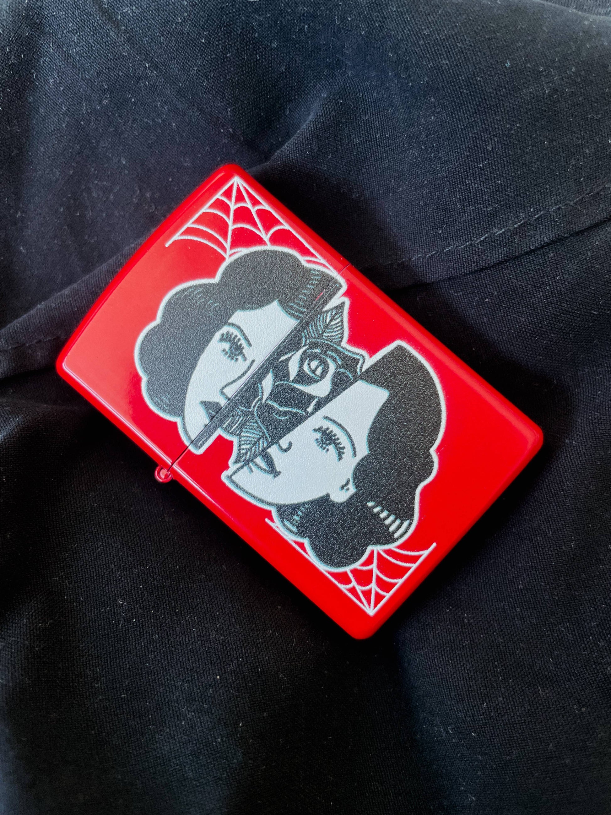 Refillable Split Woman Face Rose Lighter Wind Proof