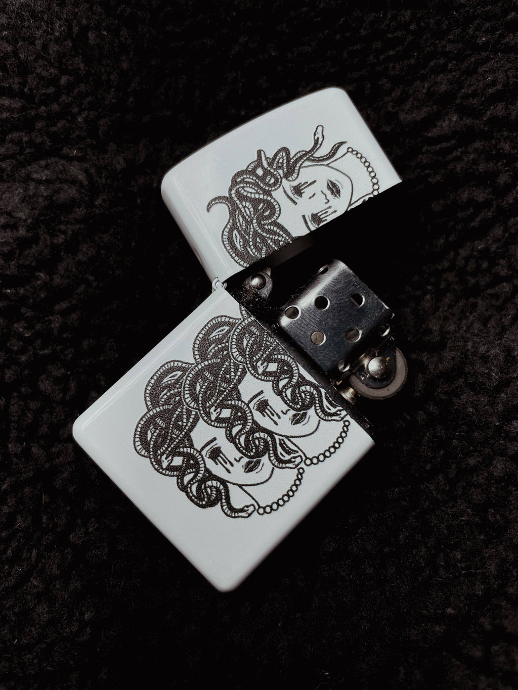 Refillable Medusa Woman Lighter Wind Proof