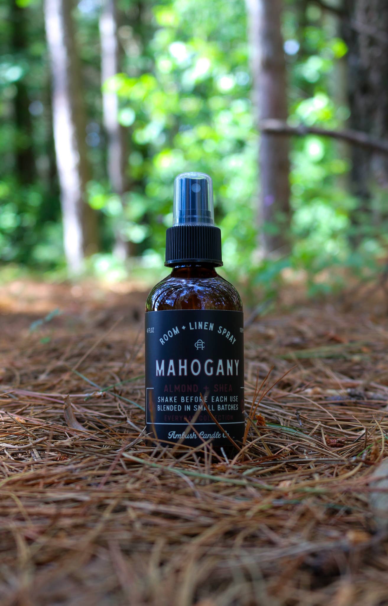 Mahogany | Almond + Shea 4oz Room + Linen Spray