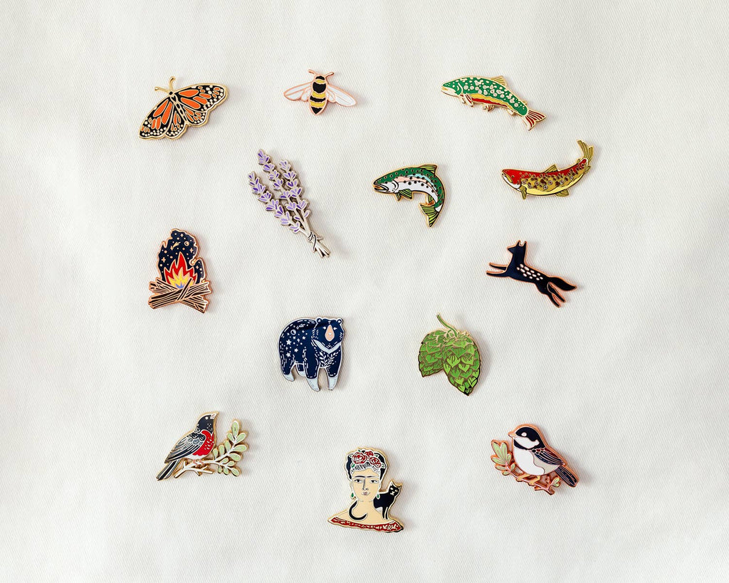 Lavender Enamel Pin