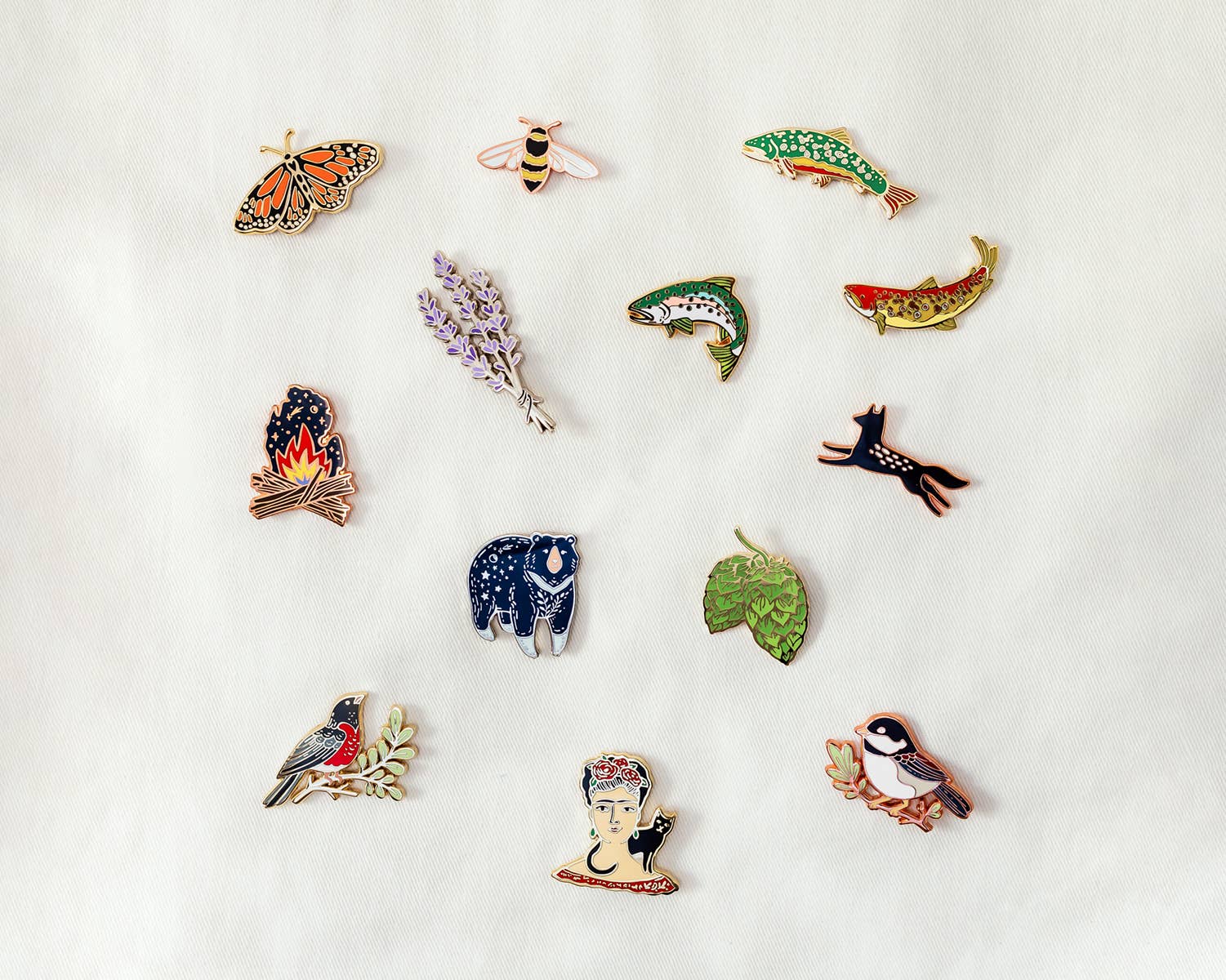 Lavender Enamel Pin