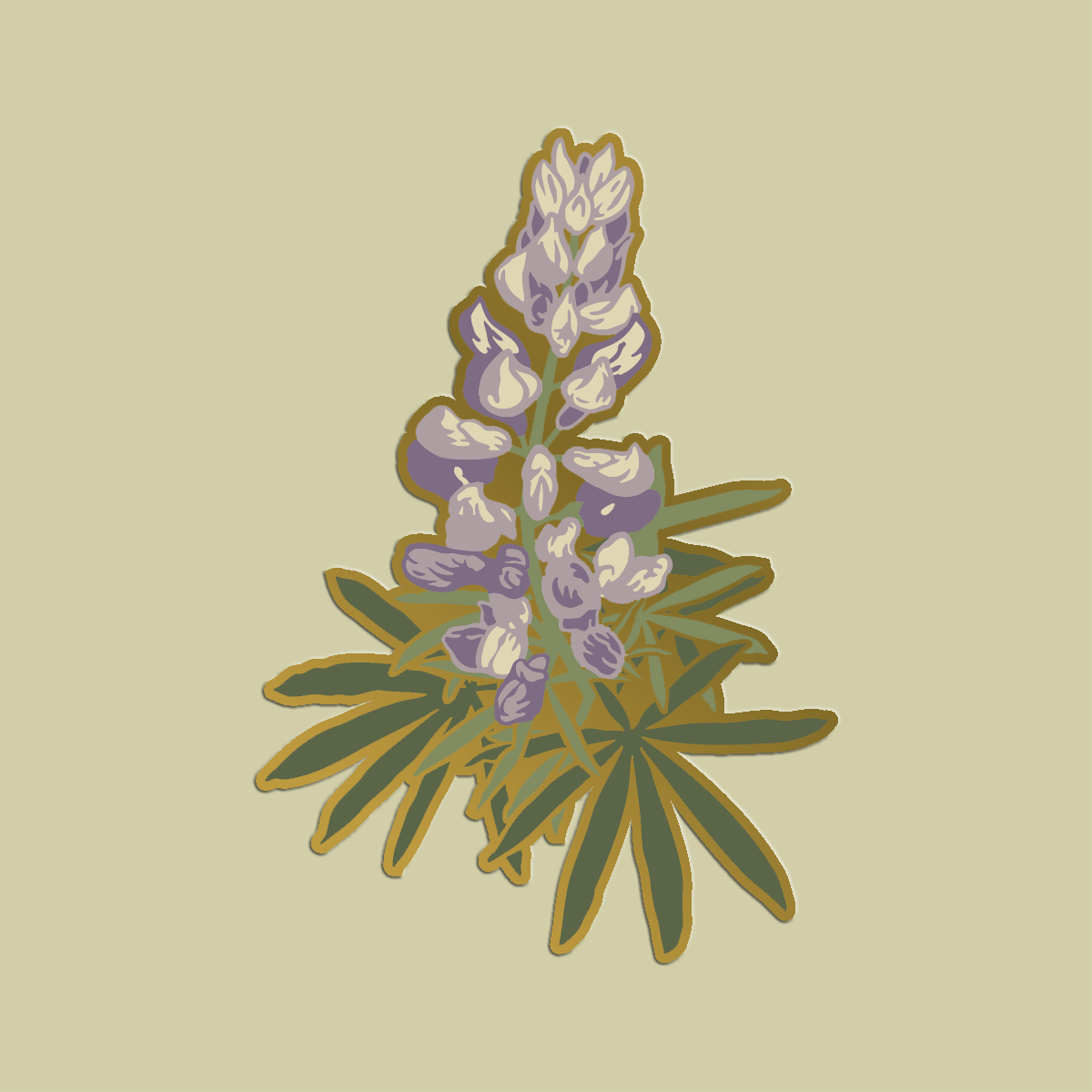 Enamel Pin: Lupine