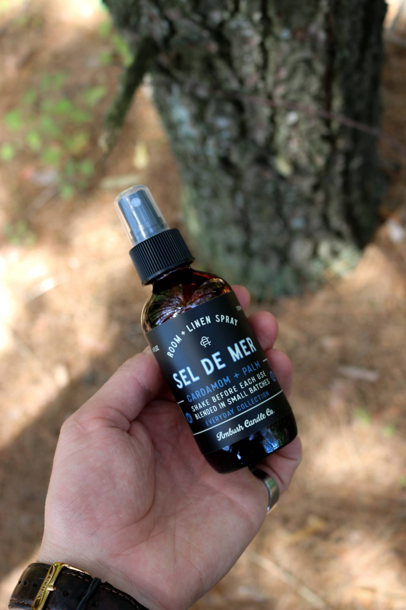 Sel De Mer | Cardamom + Palm 4oz Room + Linen Spray