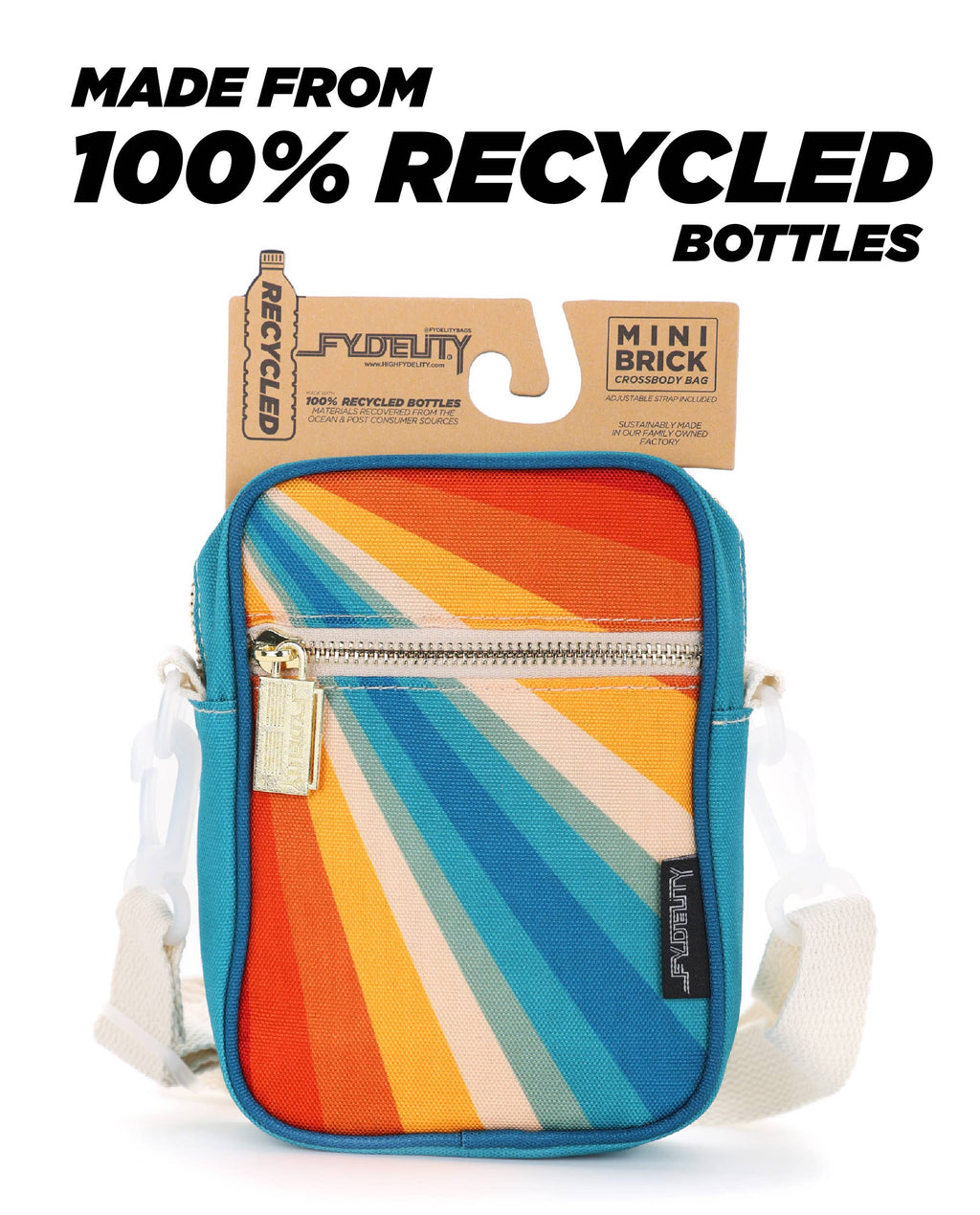 Mini Brick Bag - Retro Rainbow