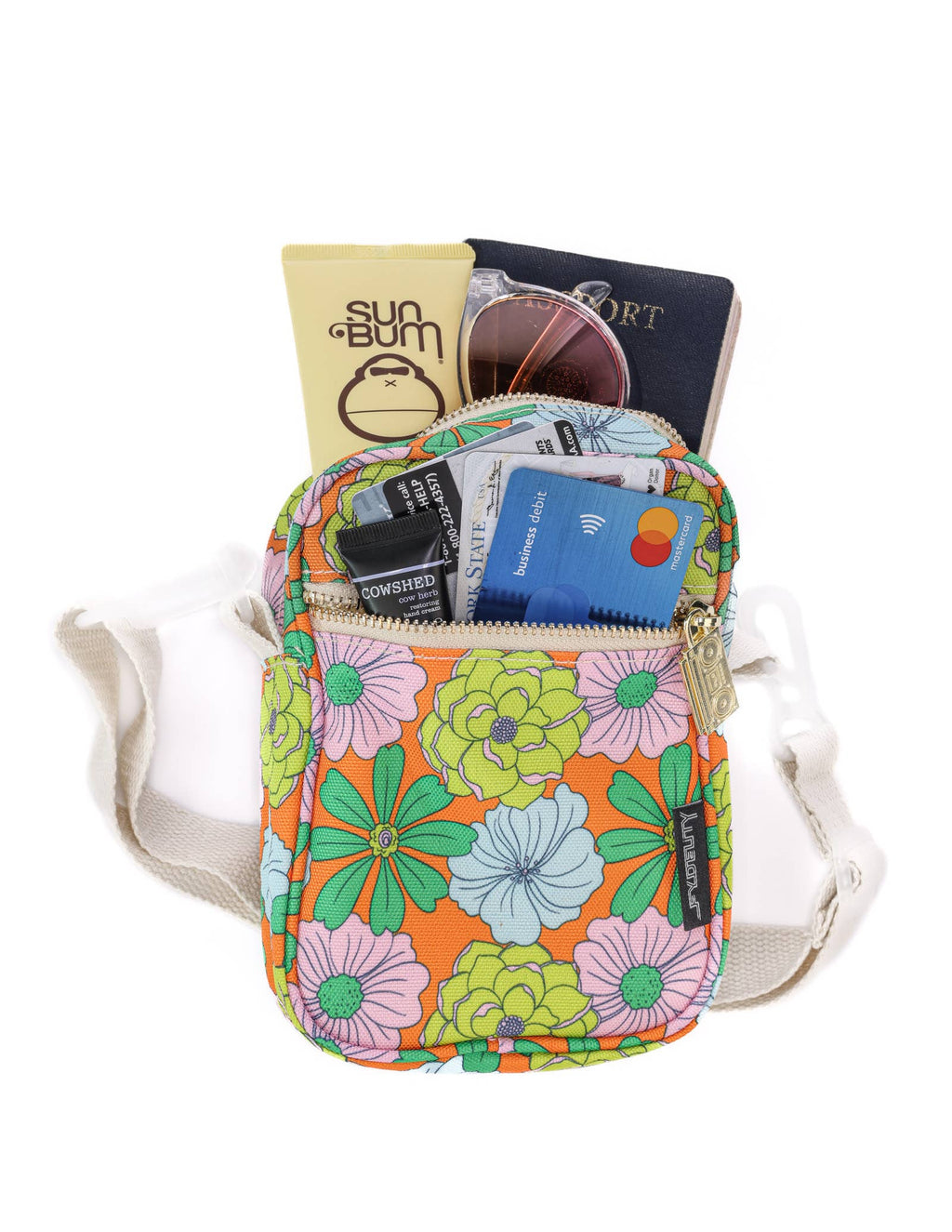 Mini Brick Bag - Floral Orange