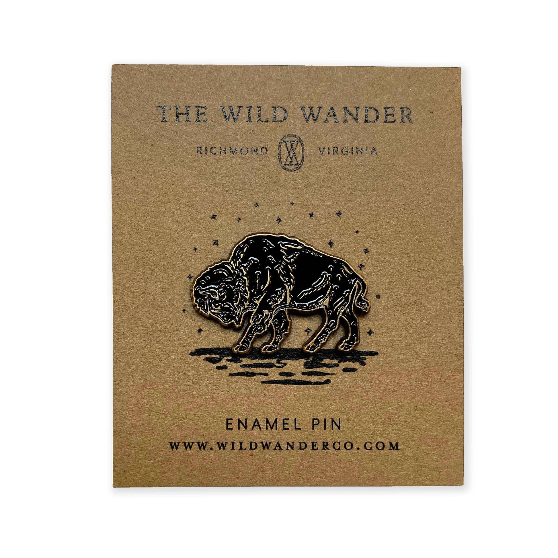 Bison Enamel Pin