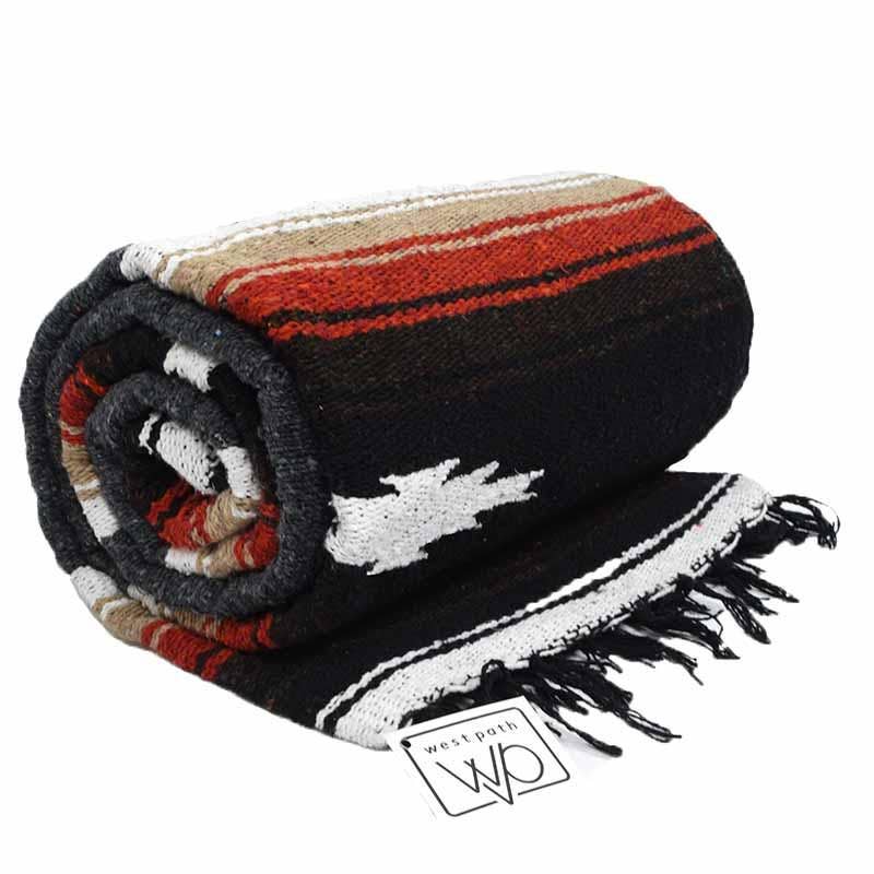 Retro Charcoal Grey Baja Diamond Blanket