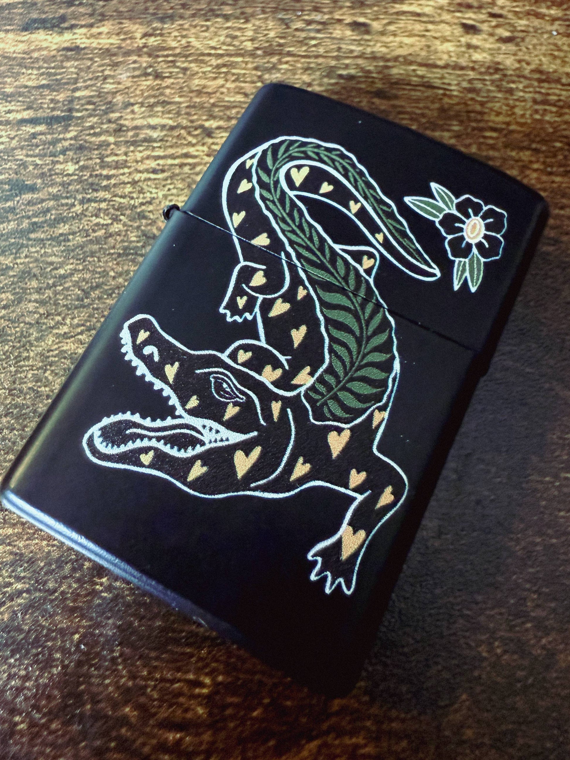 Refillable Alligator Lighter Wind Proof