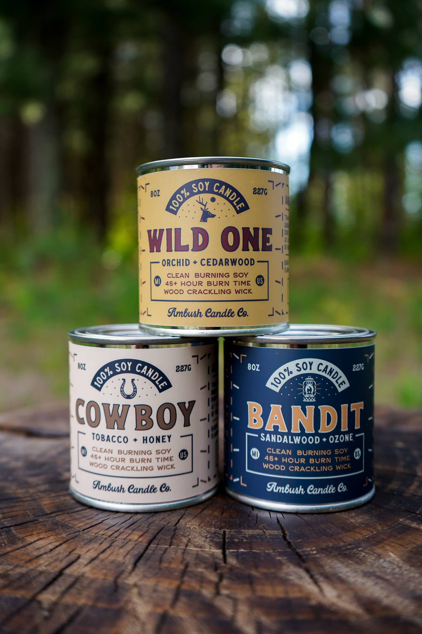 Wild One | Orchid + Cedarwood 8oz Soy Candle