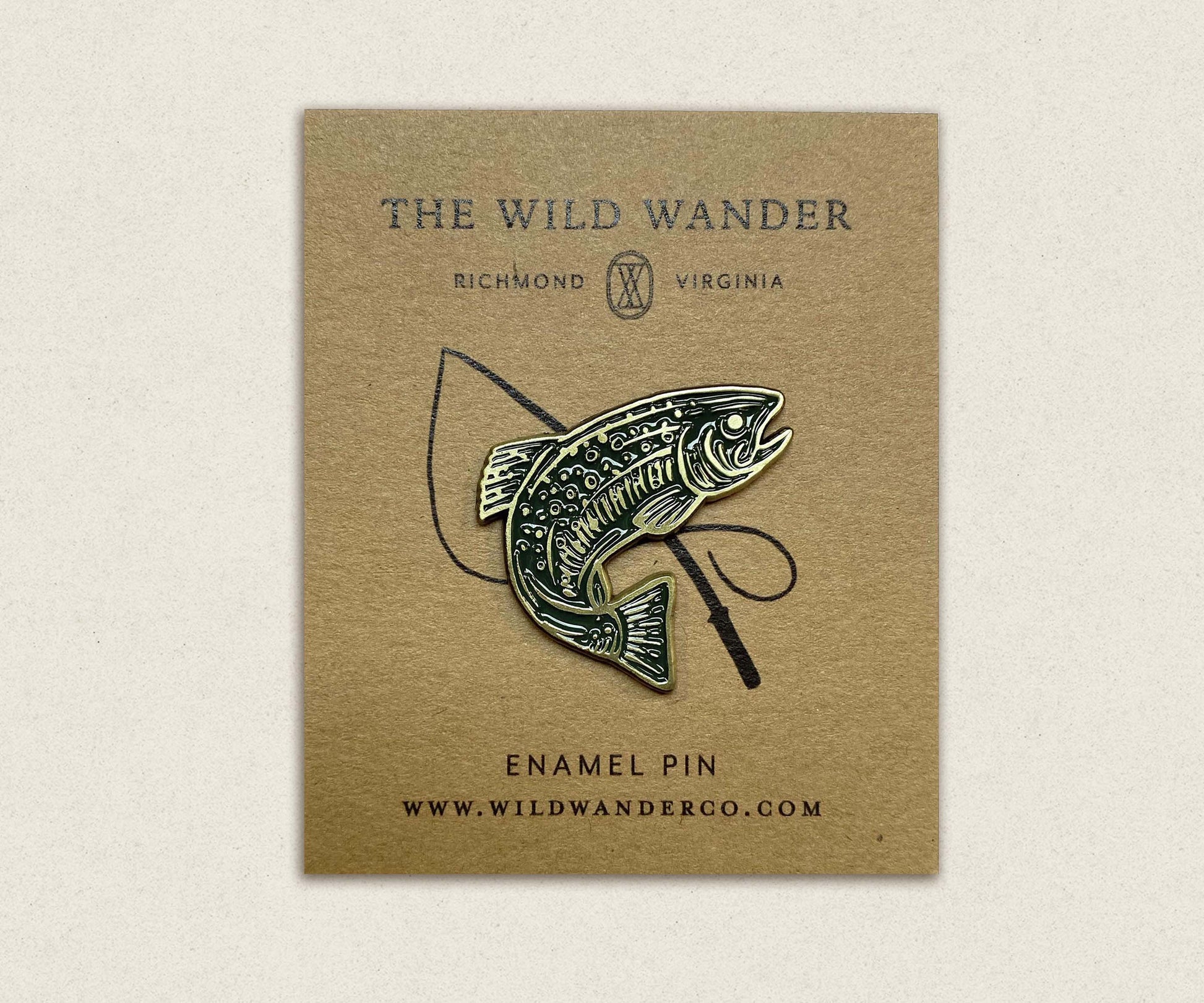 Trout Enamel Pin