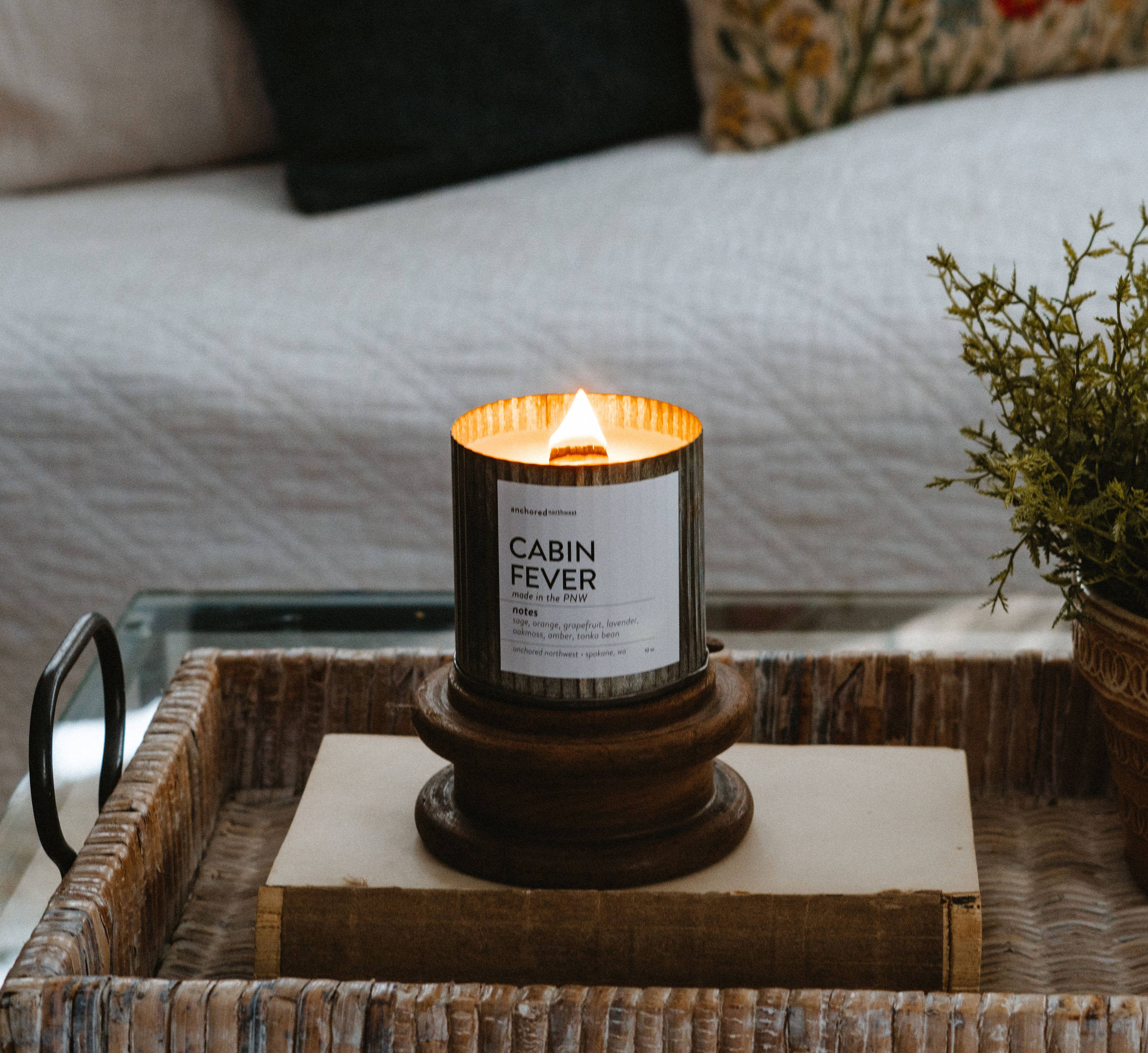 Spruce It up Wood Wick Rustic Farmhouse Soy Candle: 10oz