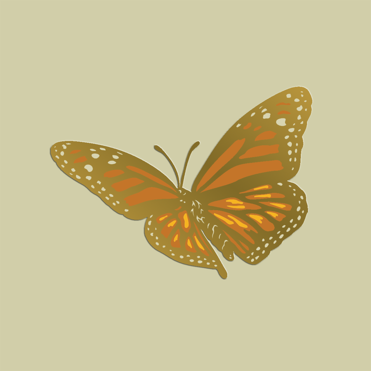 Enamel Pin: Monarch