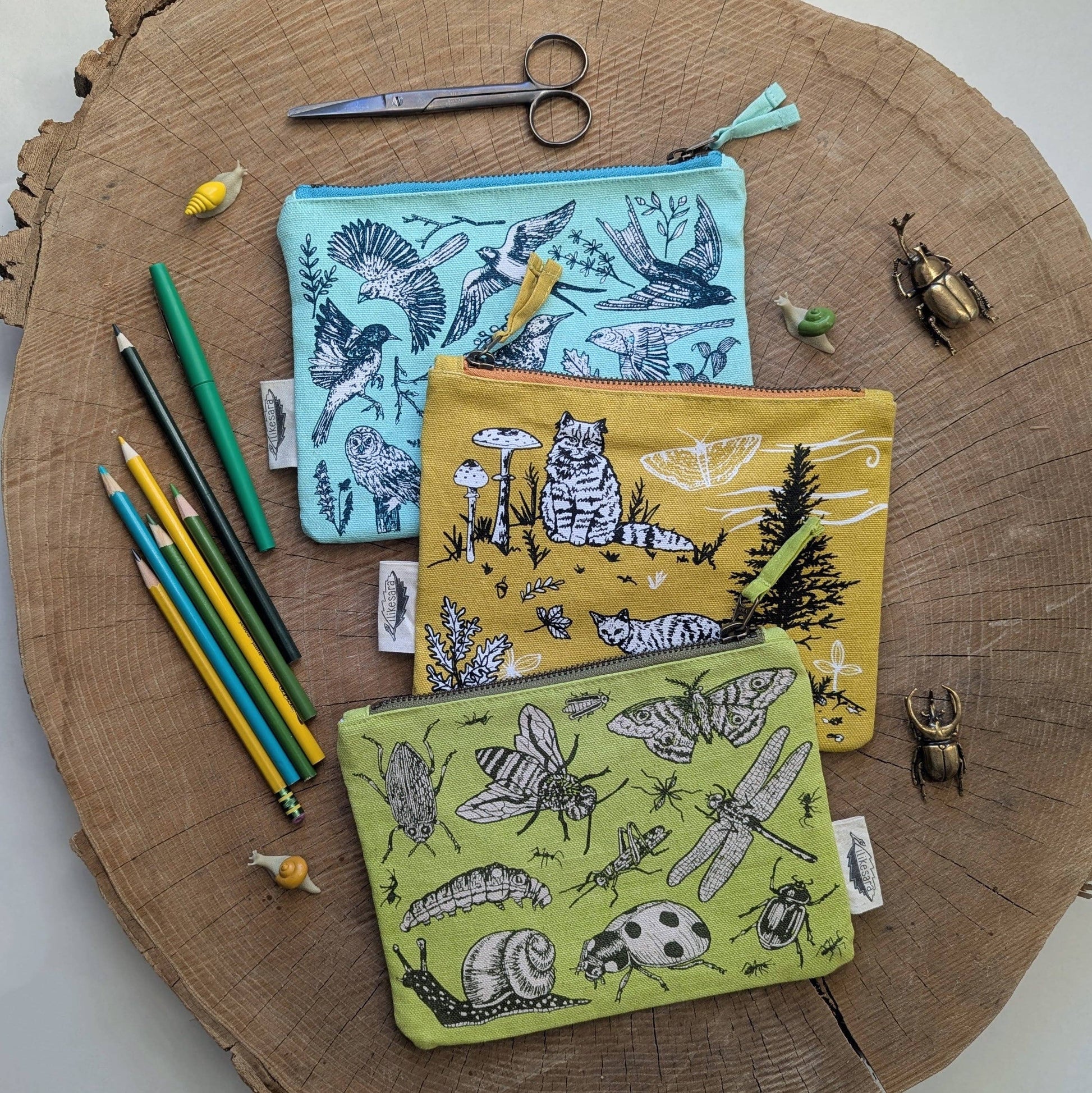 Zippered pouch | insecta