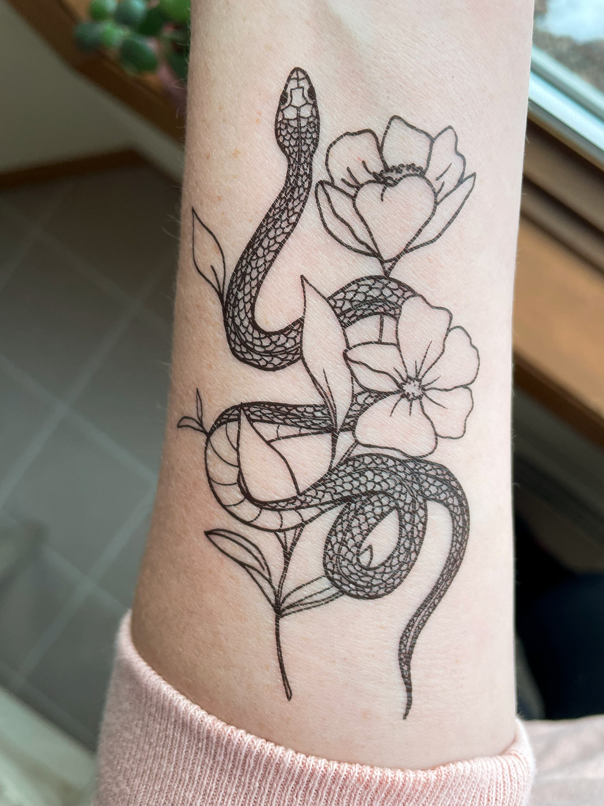 Garden Snake (Among the Poppies)