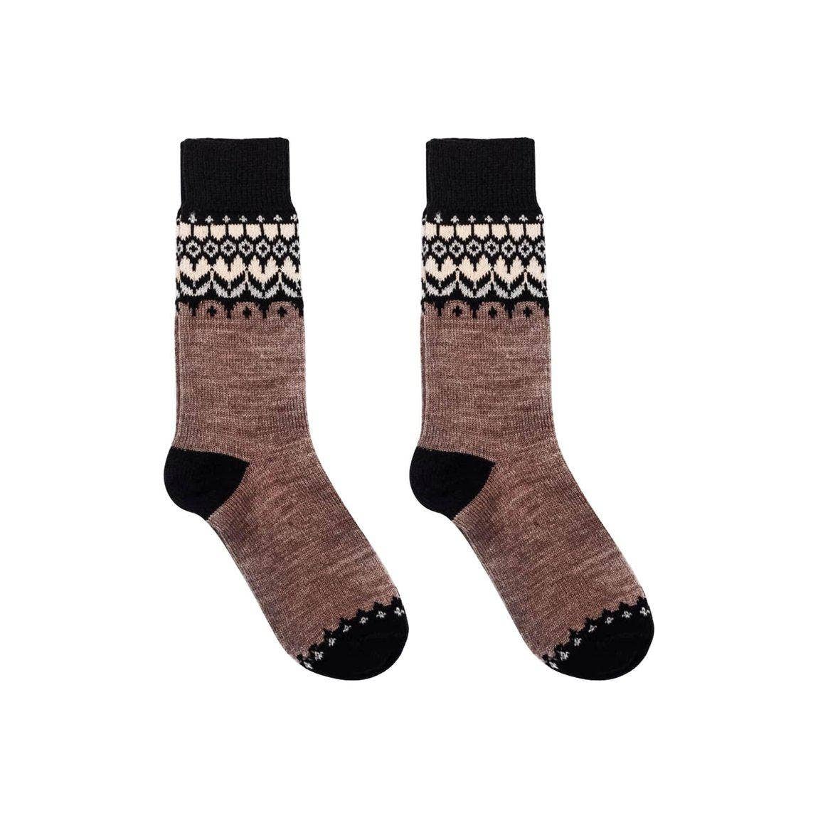 Nordic Socks Merino Wool in PERFORM™ (Jorunn - Cinnamon) - U