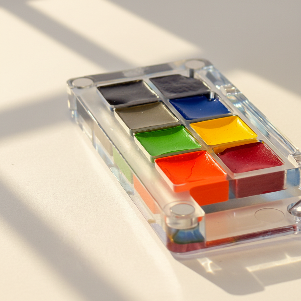 Portable Mini High Pigment Watercolor Paints Keychain (8 colors)