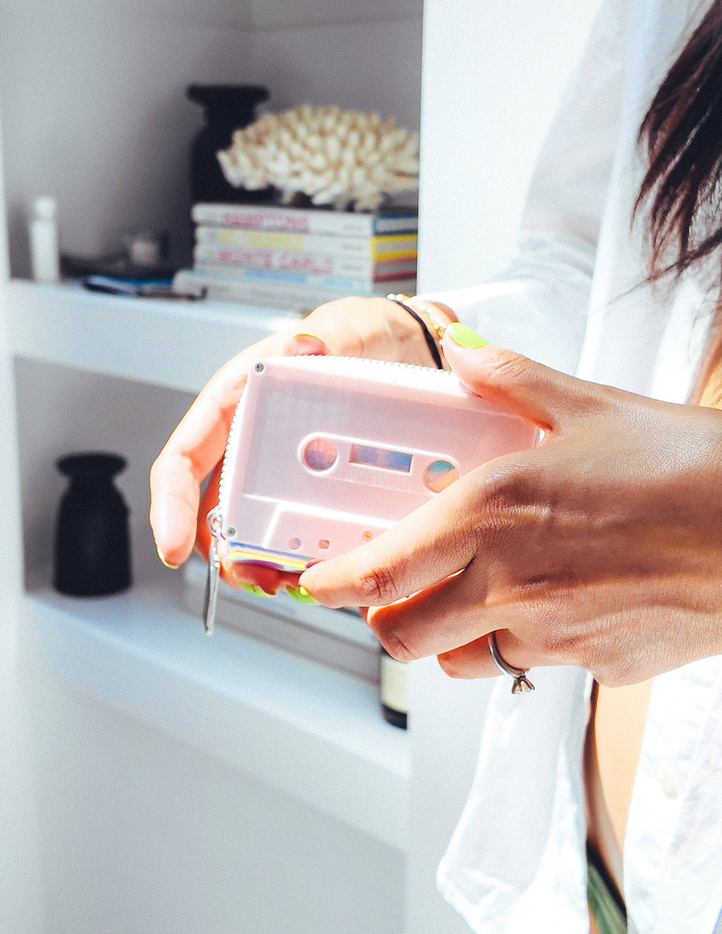 80s Cassette Wallet - Pink