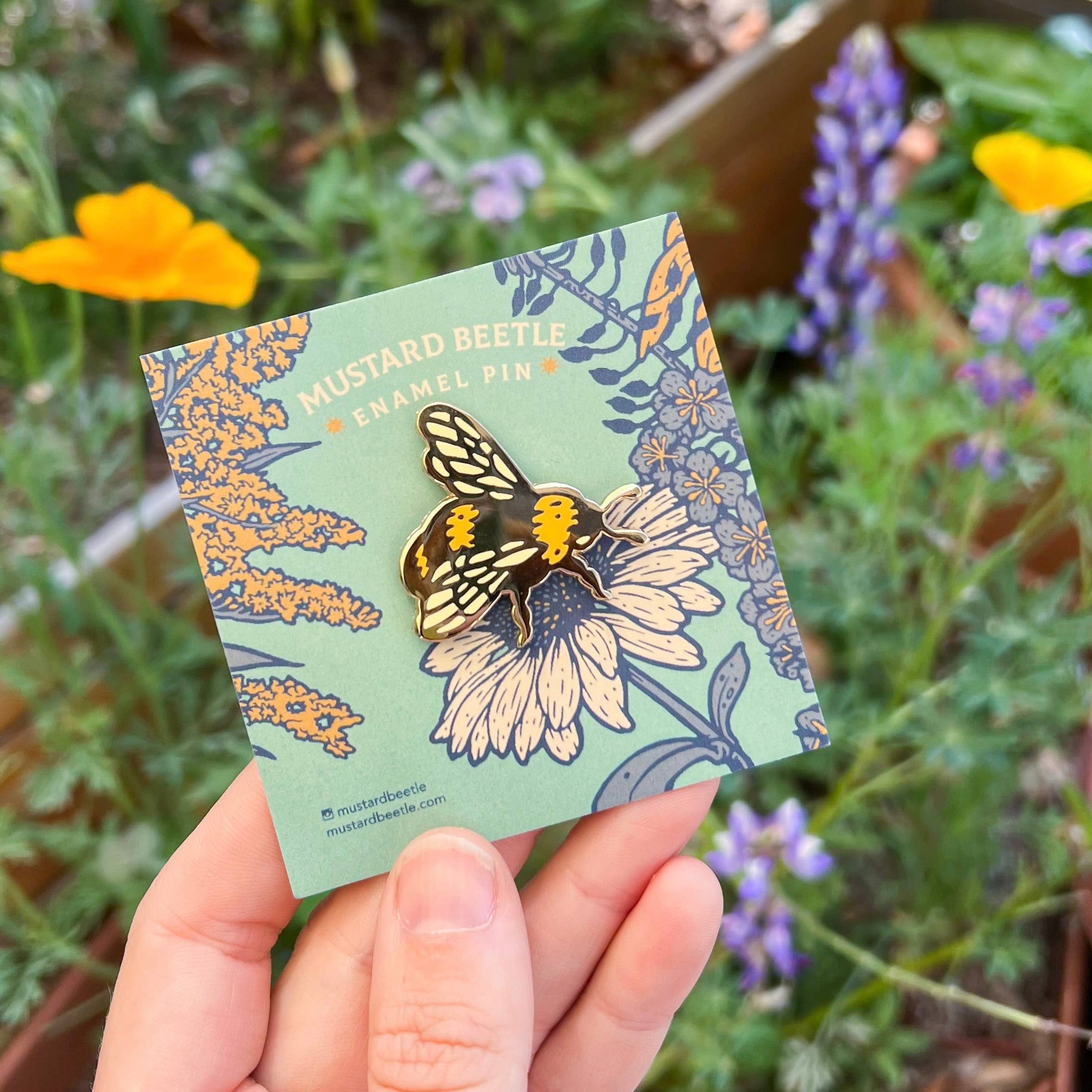 Bumble Bee Enamel Pin 1.25”