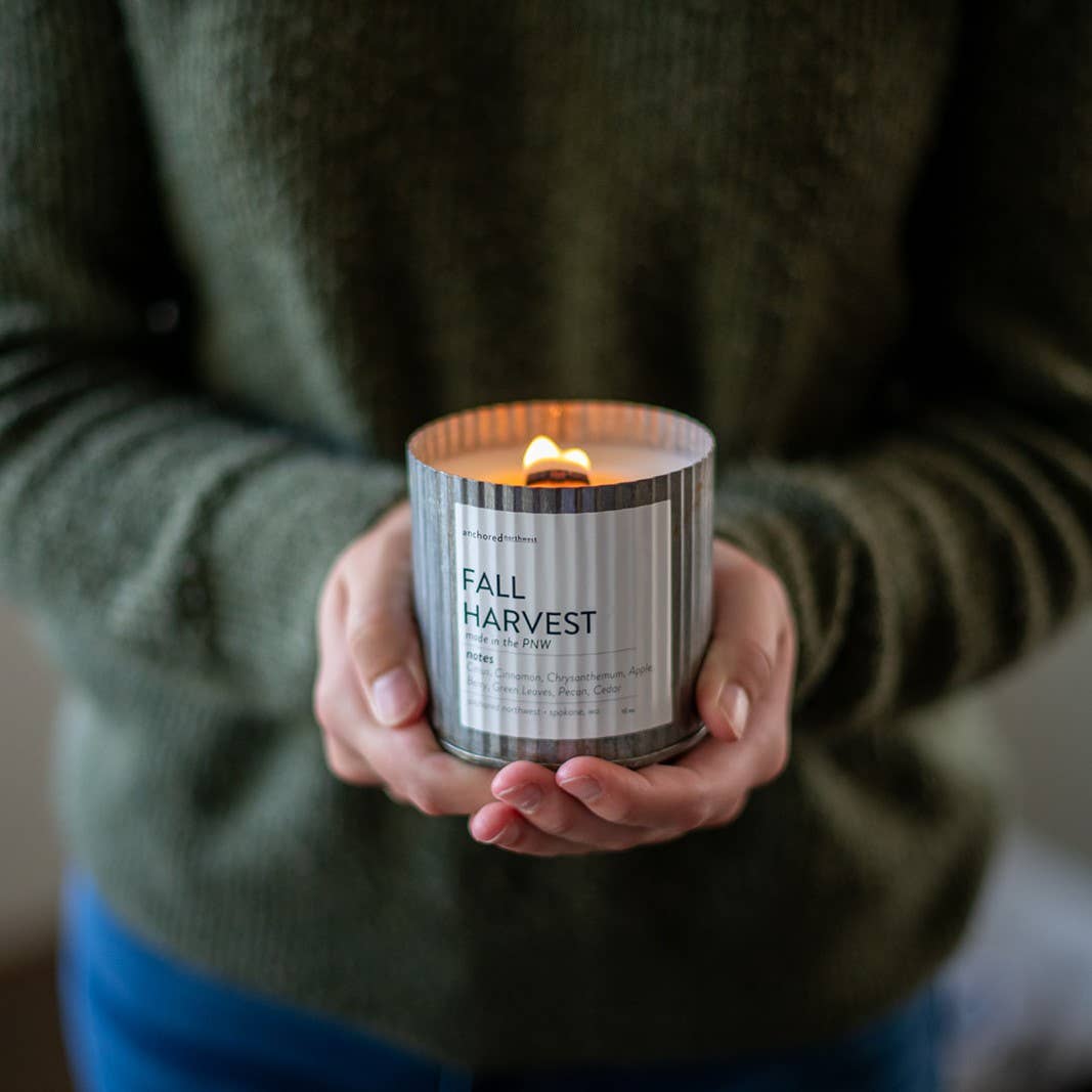 Spruce It up Wood Wick Rustic Farmhouse Soy Candle: 10oz