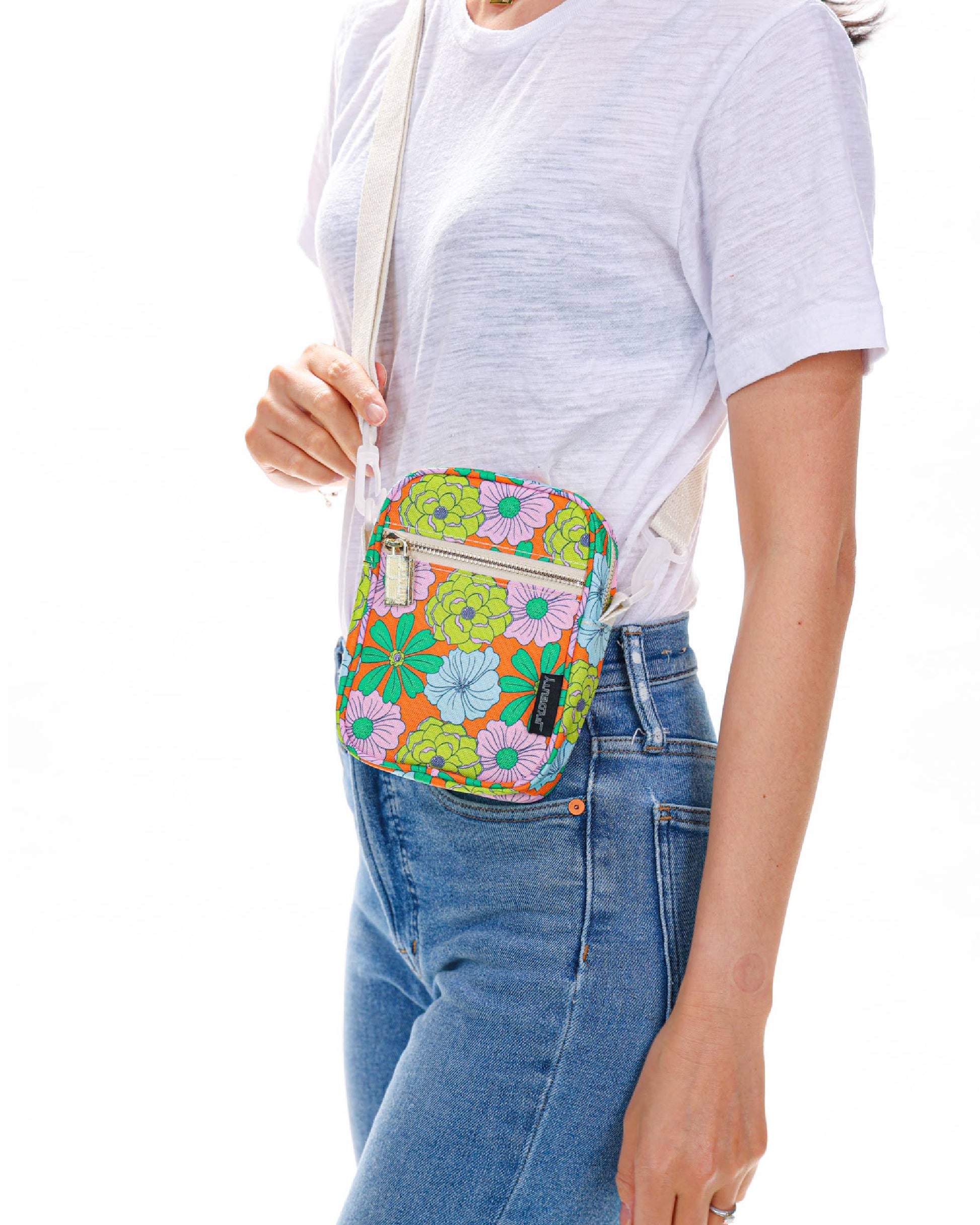 Mini Brick Bag - Floral Orange