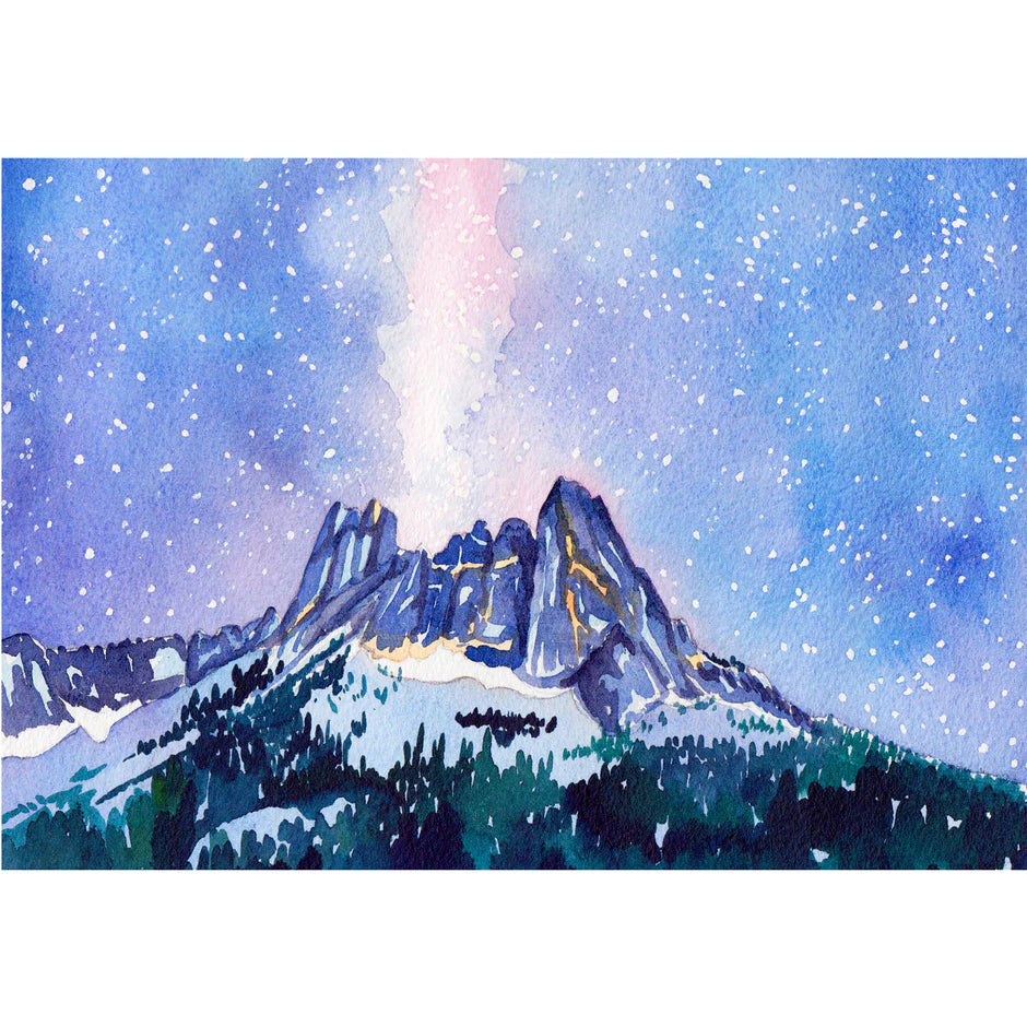 Liberty Bell Under The Stars - Small Art Print