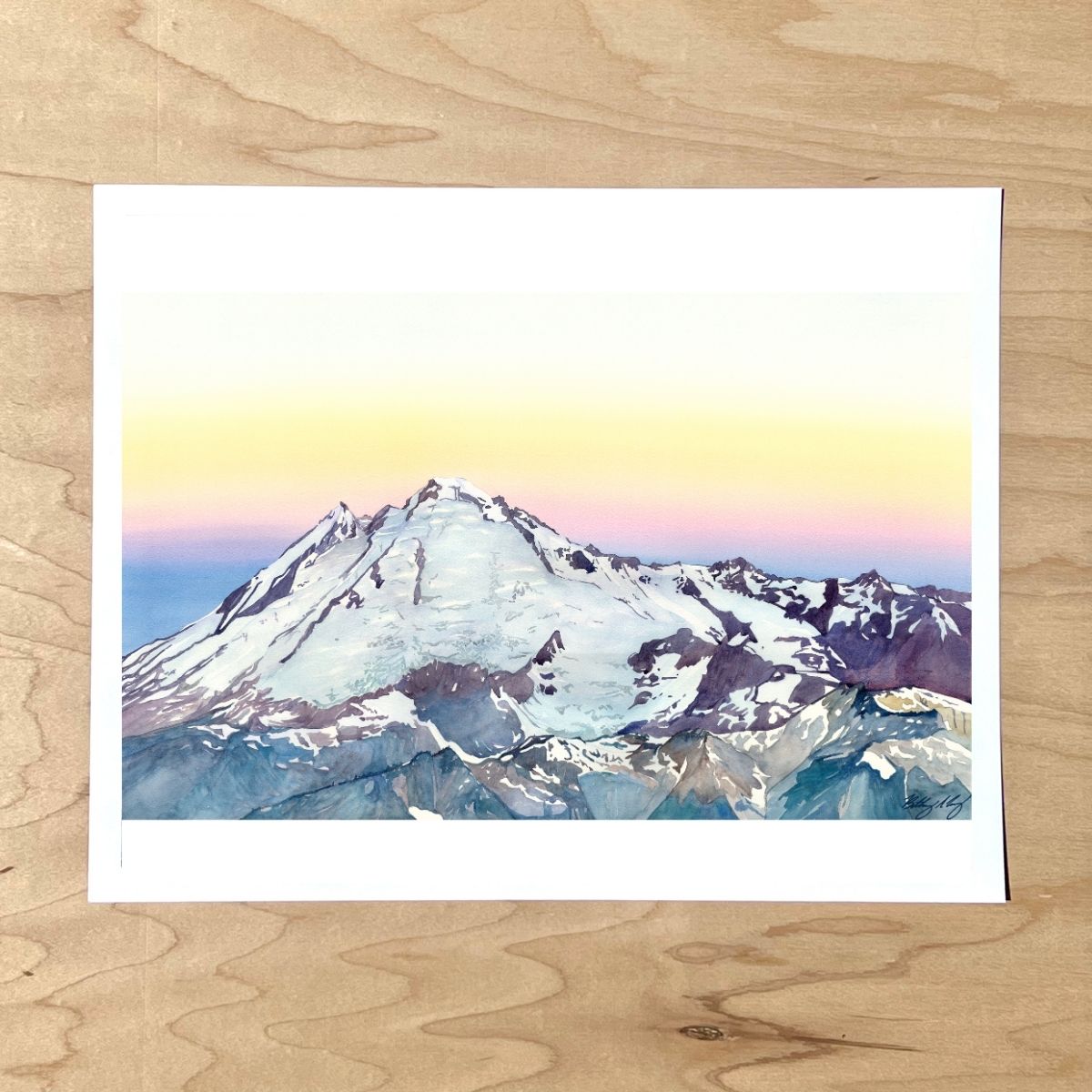 Mt Baker at Sunrise - Medium Art Print
