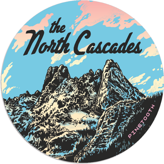 North Cascades Wasington Pass - Sticker