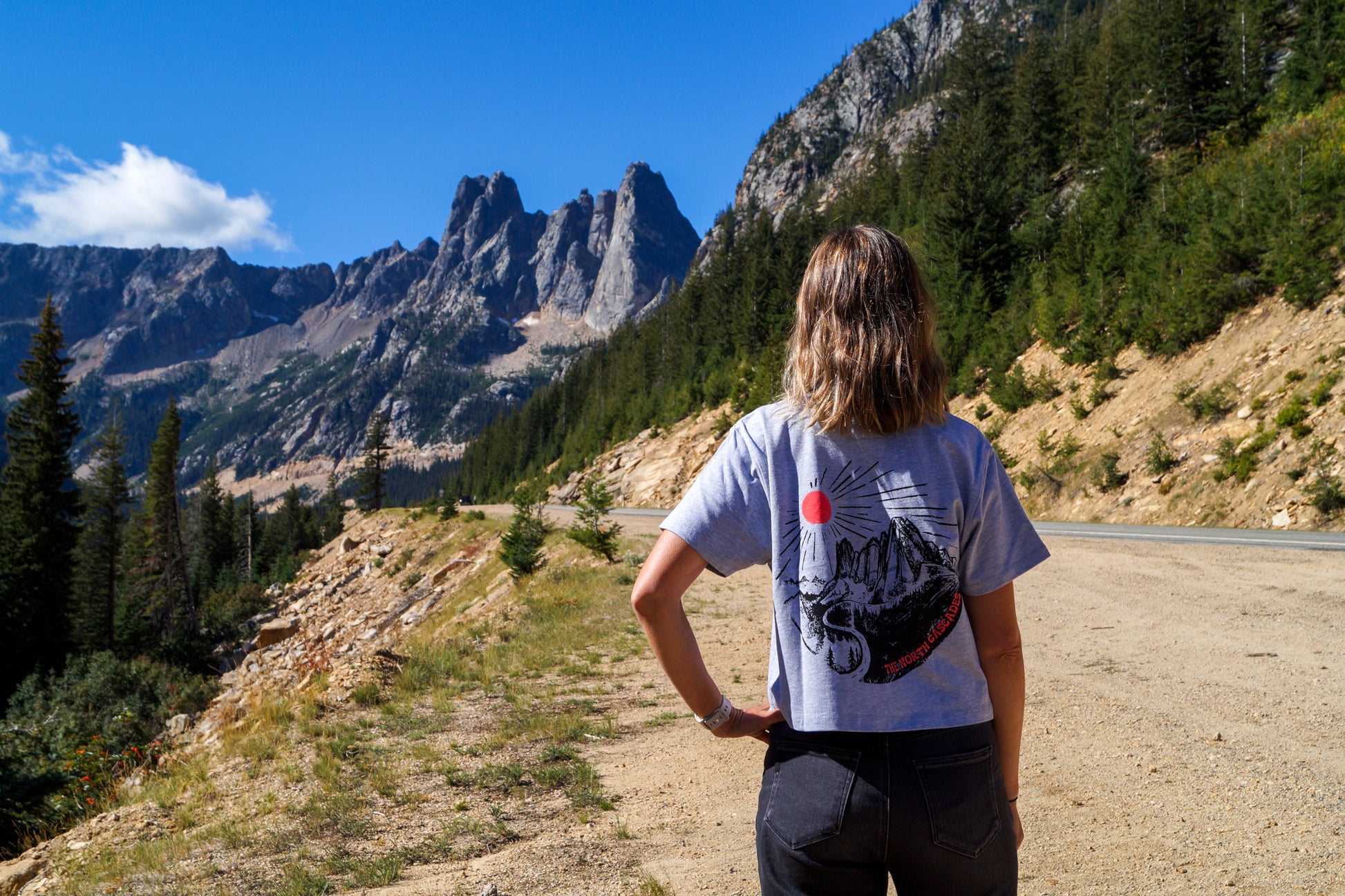 Vintage Hwy 20 - Women's Heavy Boxy Tee