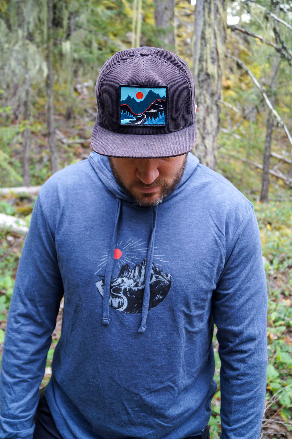 Hwy 20 - Men's Sustainable Lightweight Hoodie