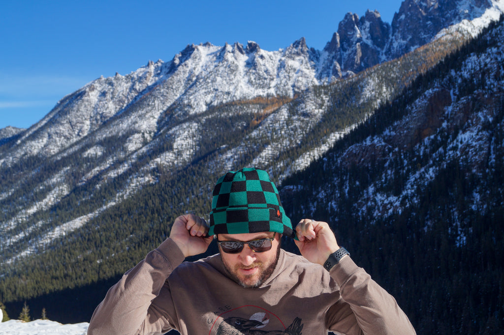 Merino Wool Trail Beanie - Black Pine
