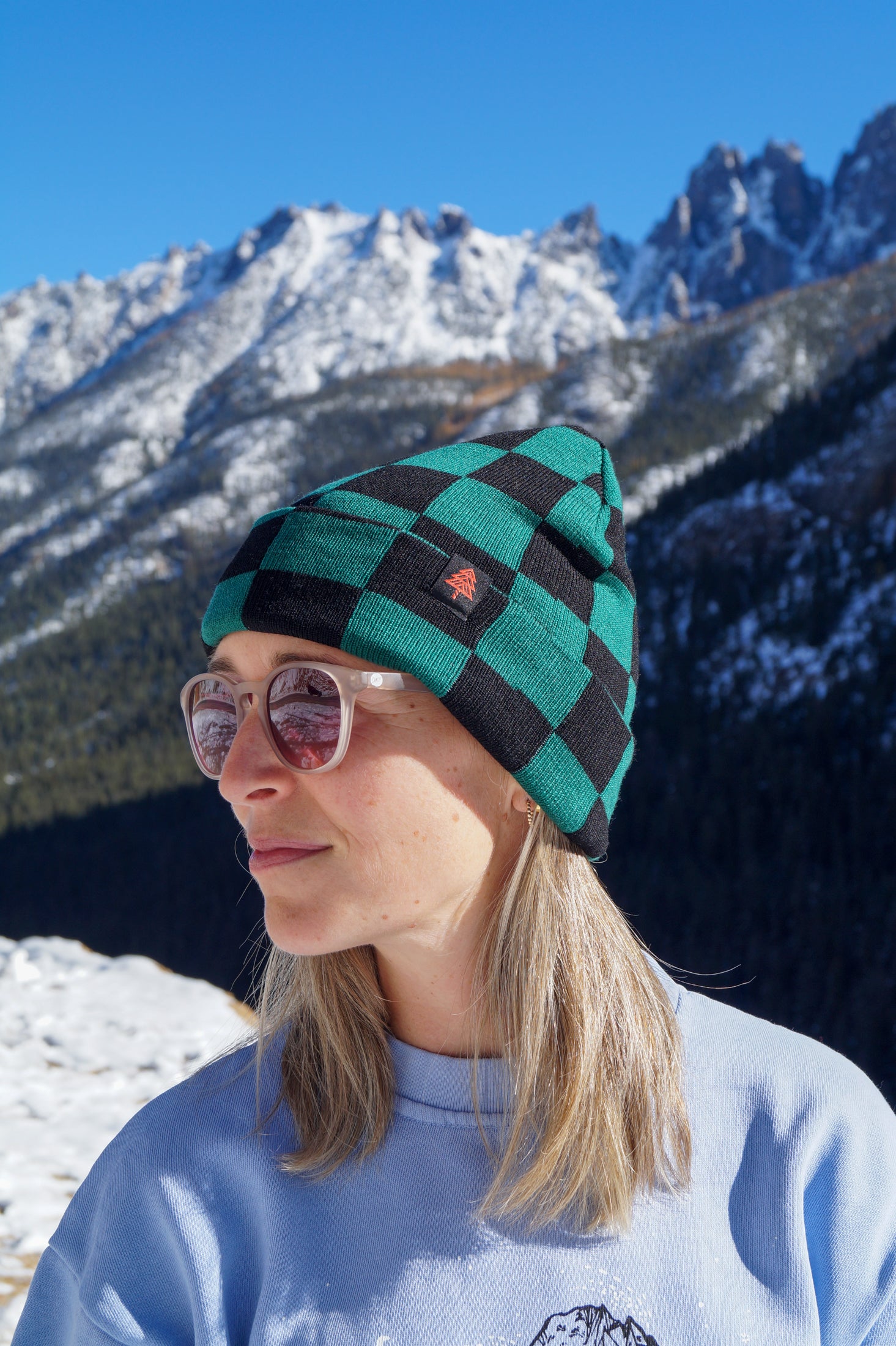 Merino Wool Trail Beanie - Black Pine