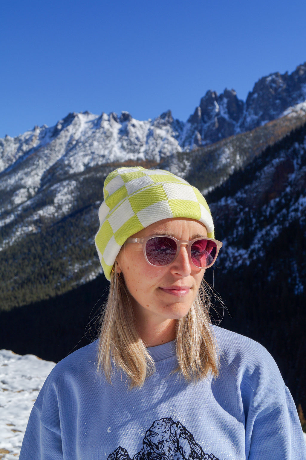 Merino Wool Trail Beanie - Lichen Glow