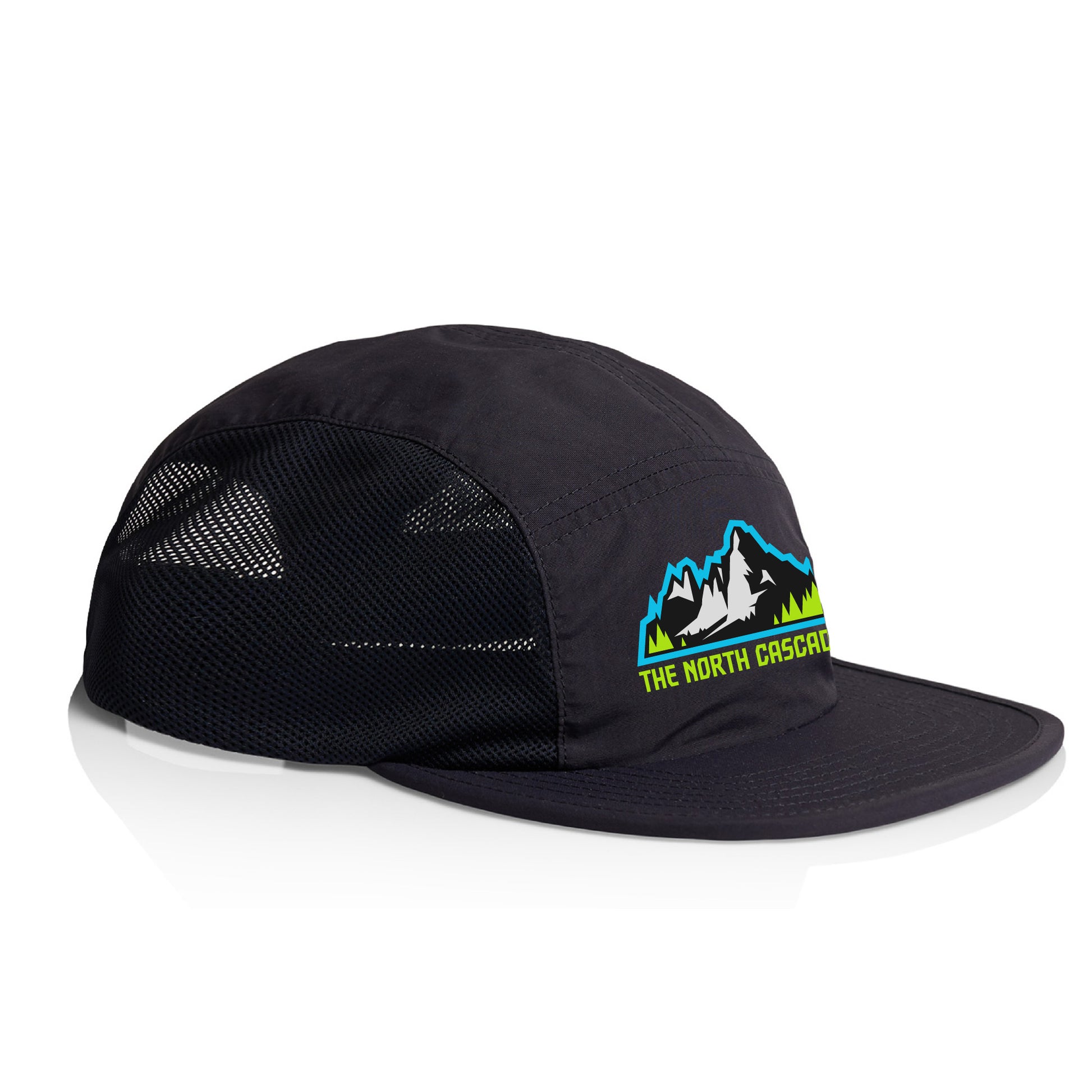 North Cascades - Embroidered Active 5 Panel Cap