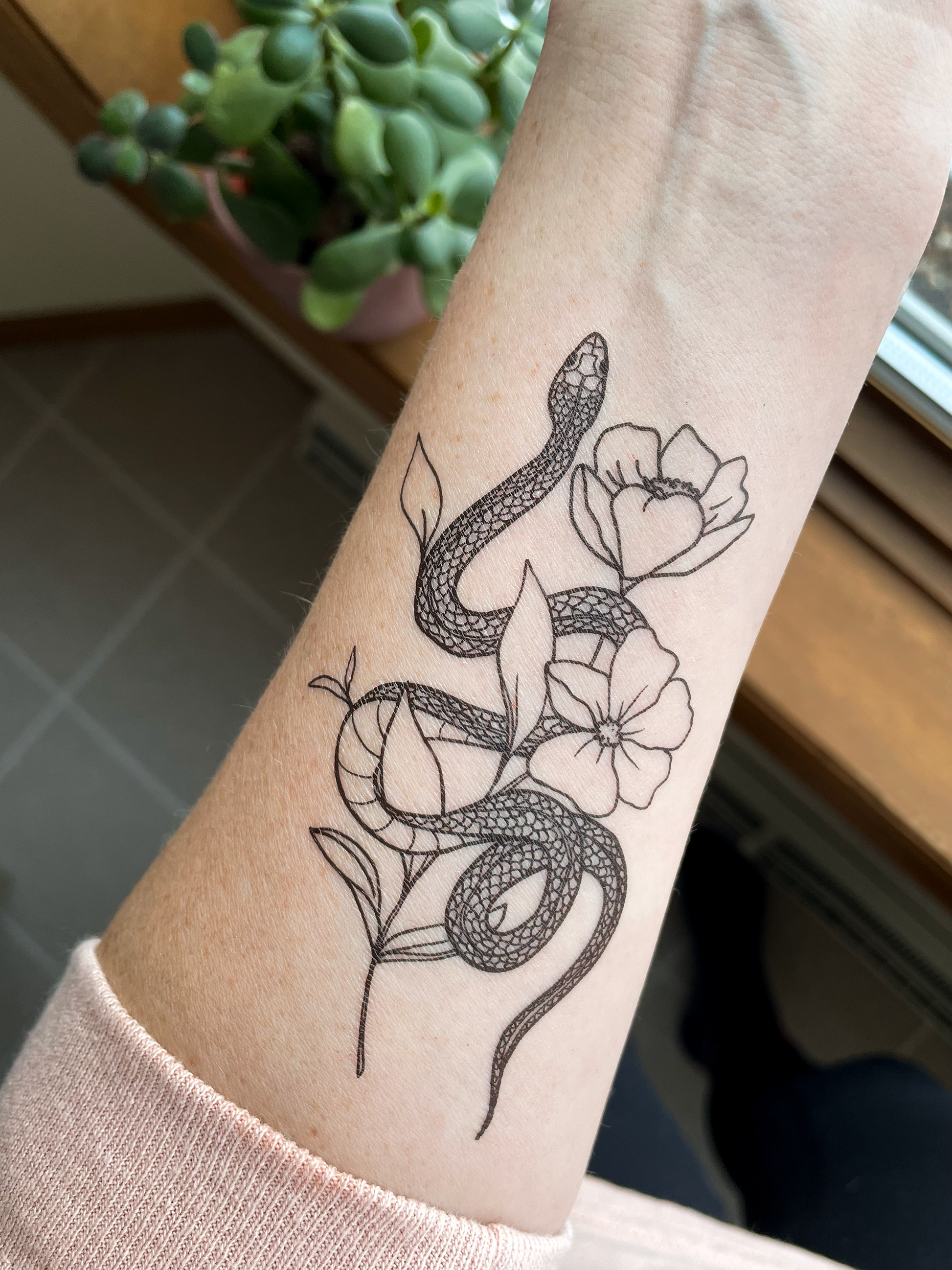 Garden Snake (Among the Poppies)