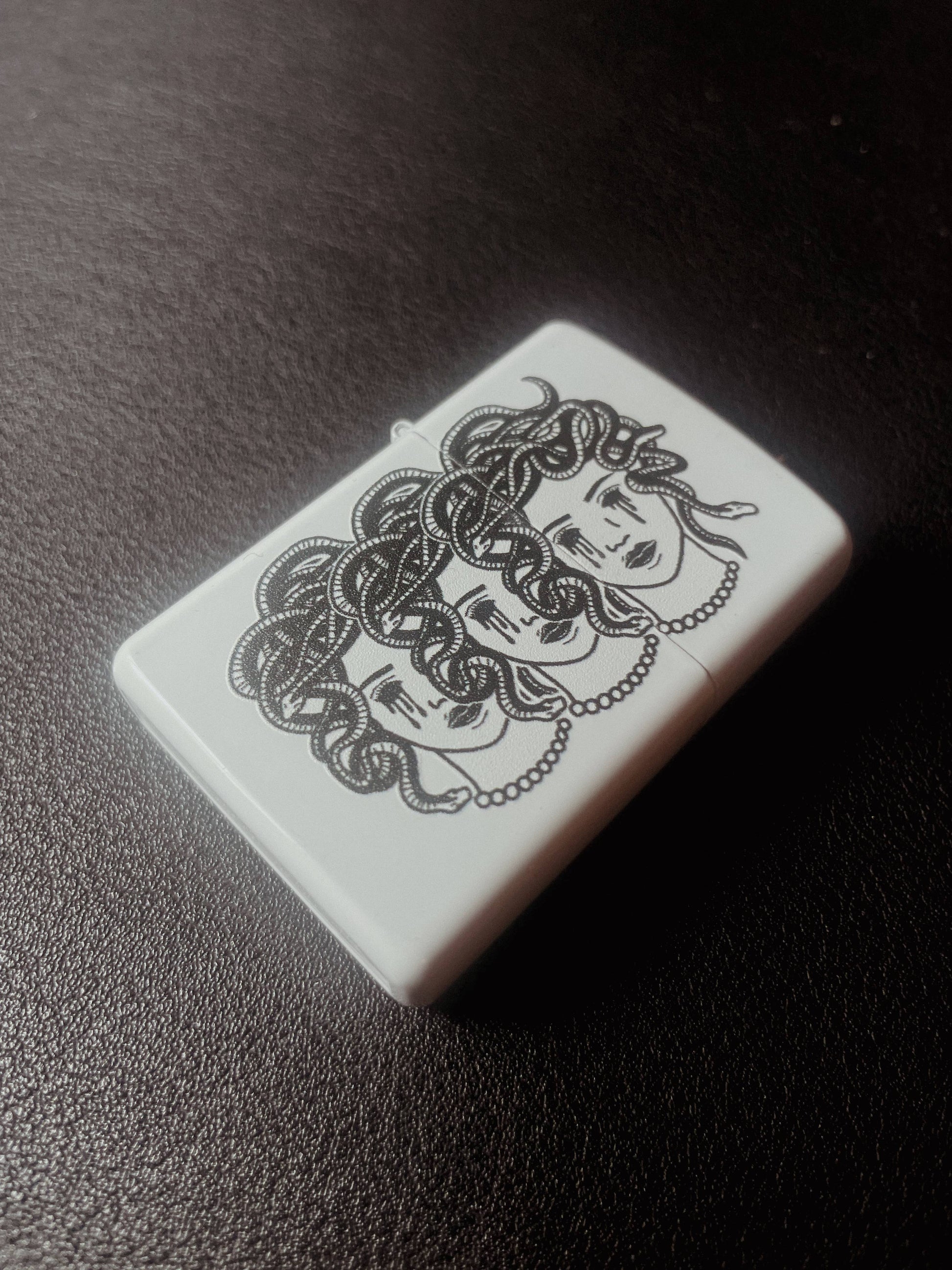 Refillable Medusa Woman Lighter Wind Proof
