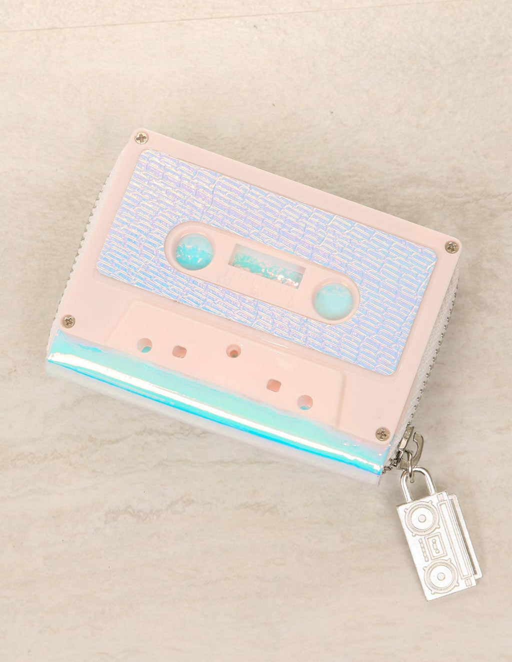 80s Cassette Wallet - Pink
