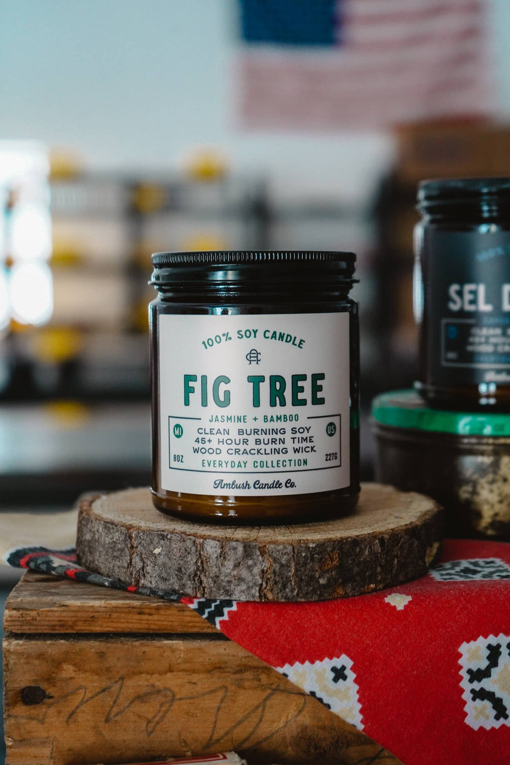 Fig Tree | Jasmine + Bamboo 8oz Soy Candle