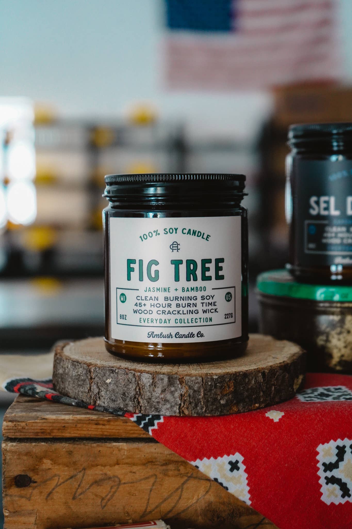 Fig Tree | Jasmine + Bamboo 8oz Soy Candle